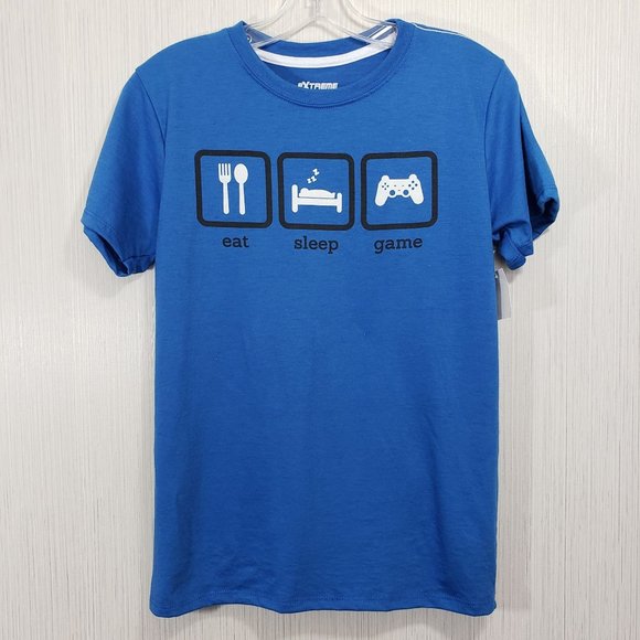 Extreme concepts NWT eat sleep game short sleeve graphic t-shirt - Picture 1 of 6